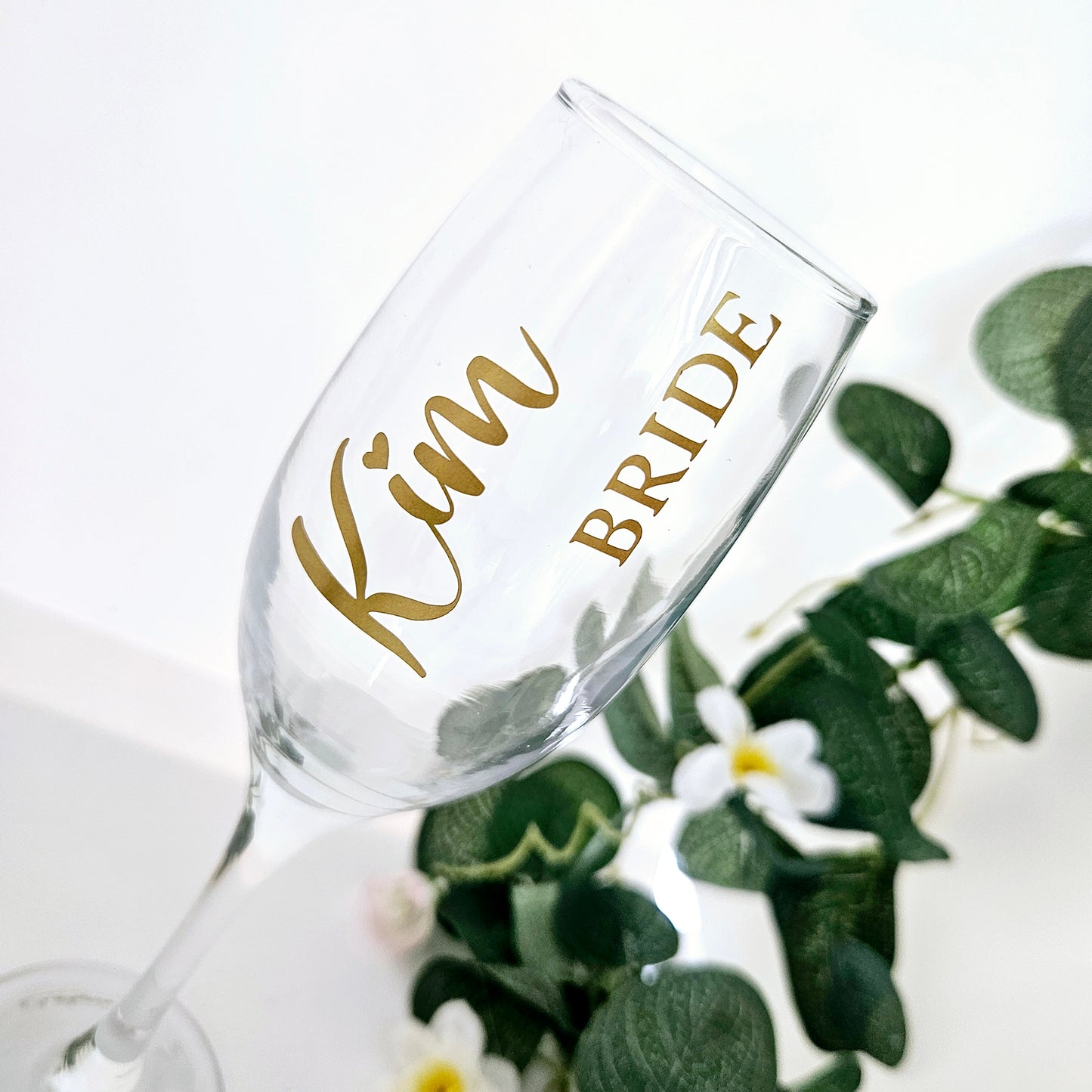 Personalised Wedding Prosecco Glasses