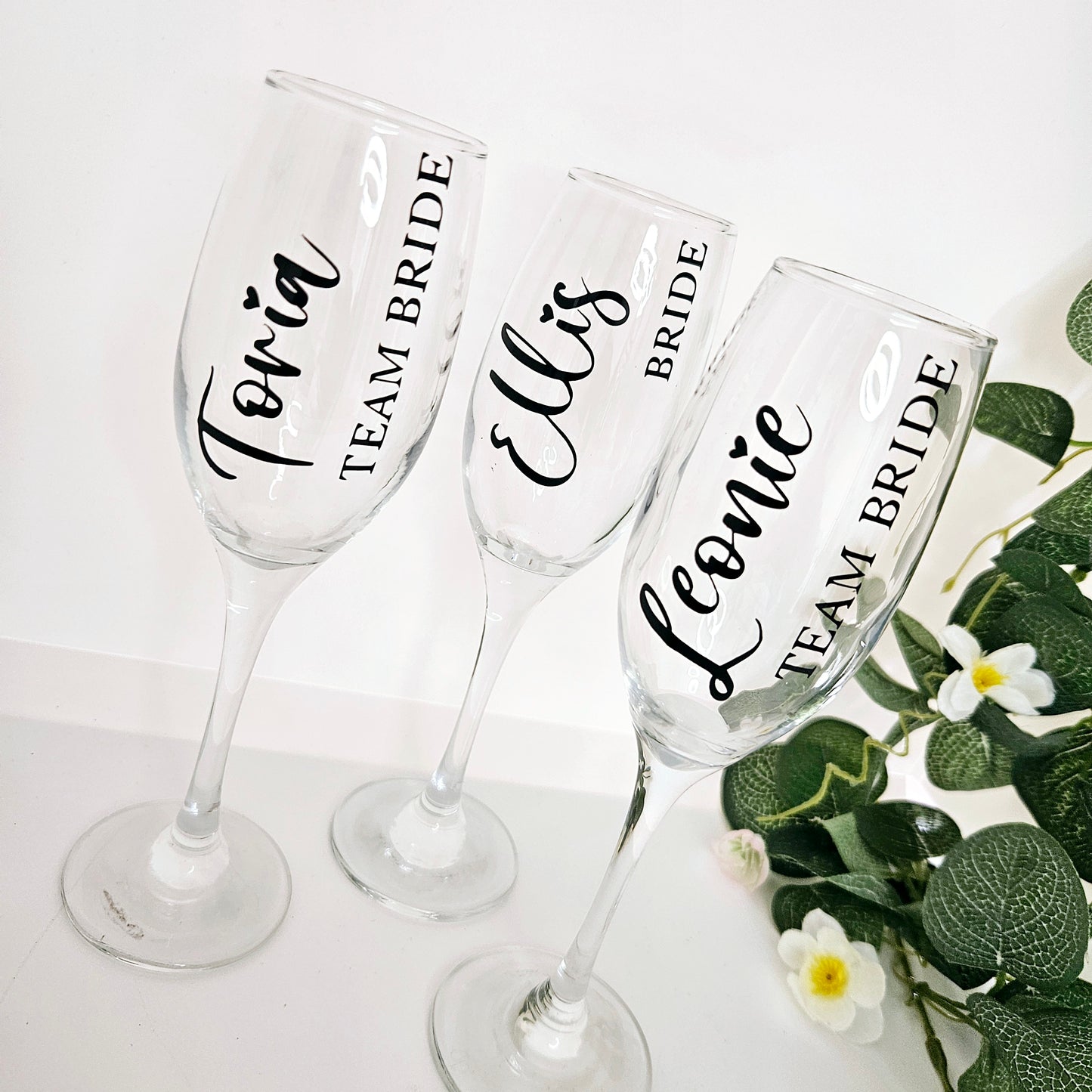 Personalised Wedding Prosecco Glasses