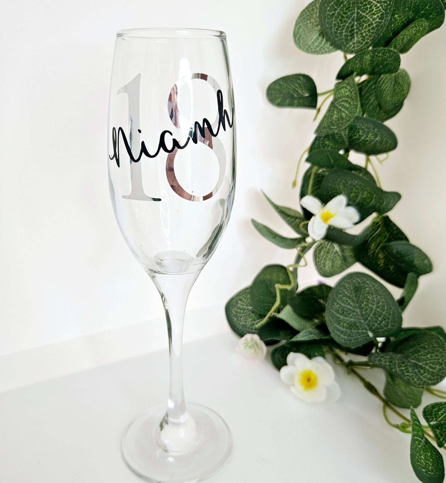 Milestone Birthday Personalised Prosecco Glass