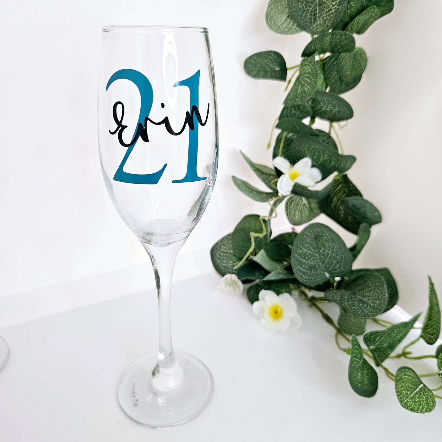 Milestone Birthday Personalised Prosecco Glass