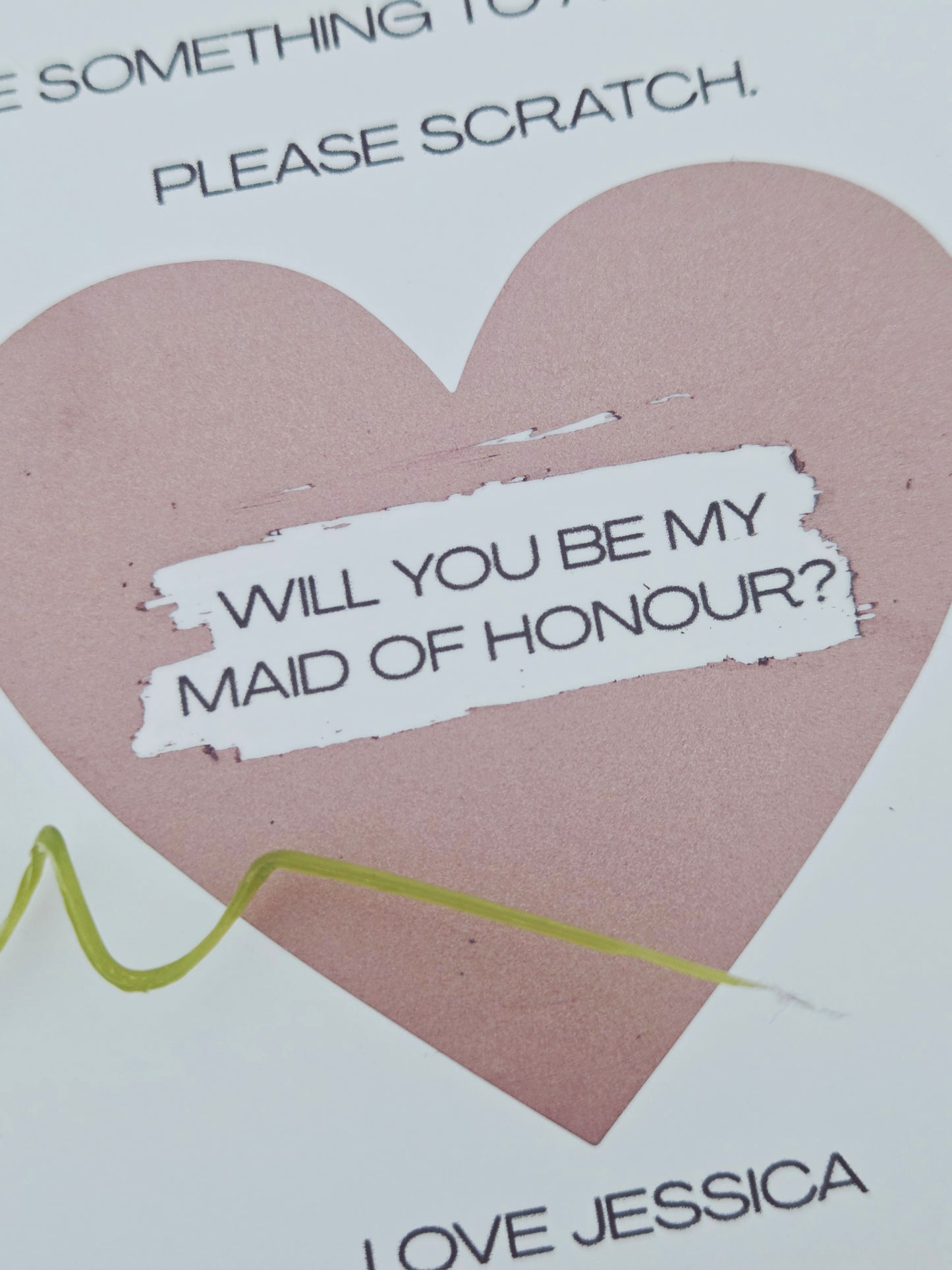 Bridesmaid Proposal Scratch Cards