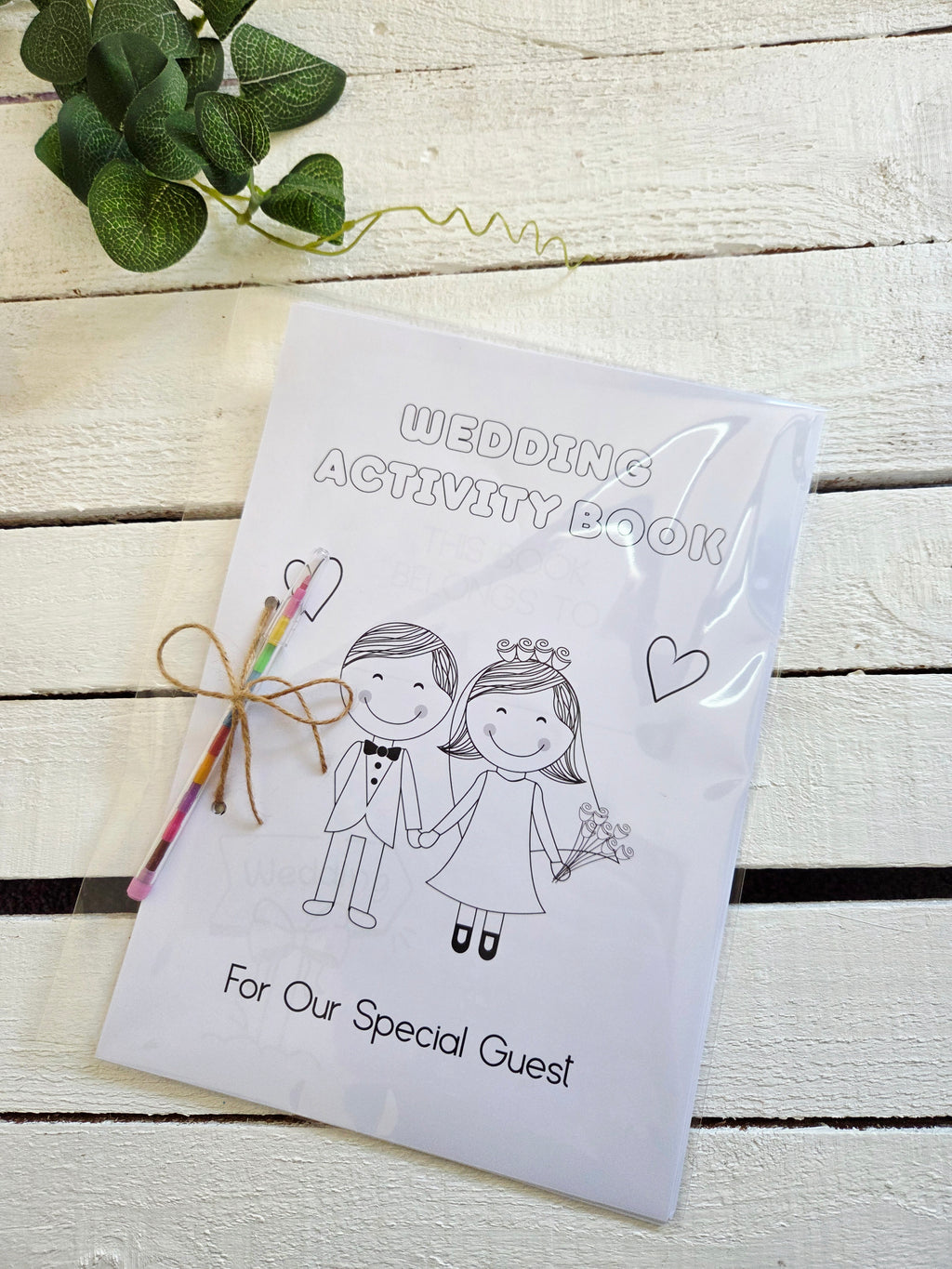Digital Download Childrens Wedding Activity Book