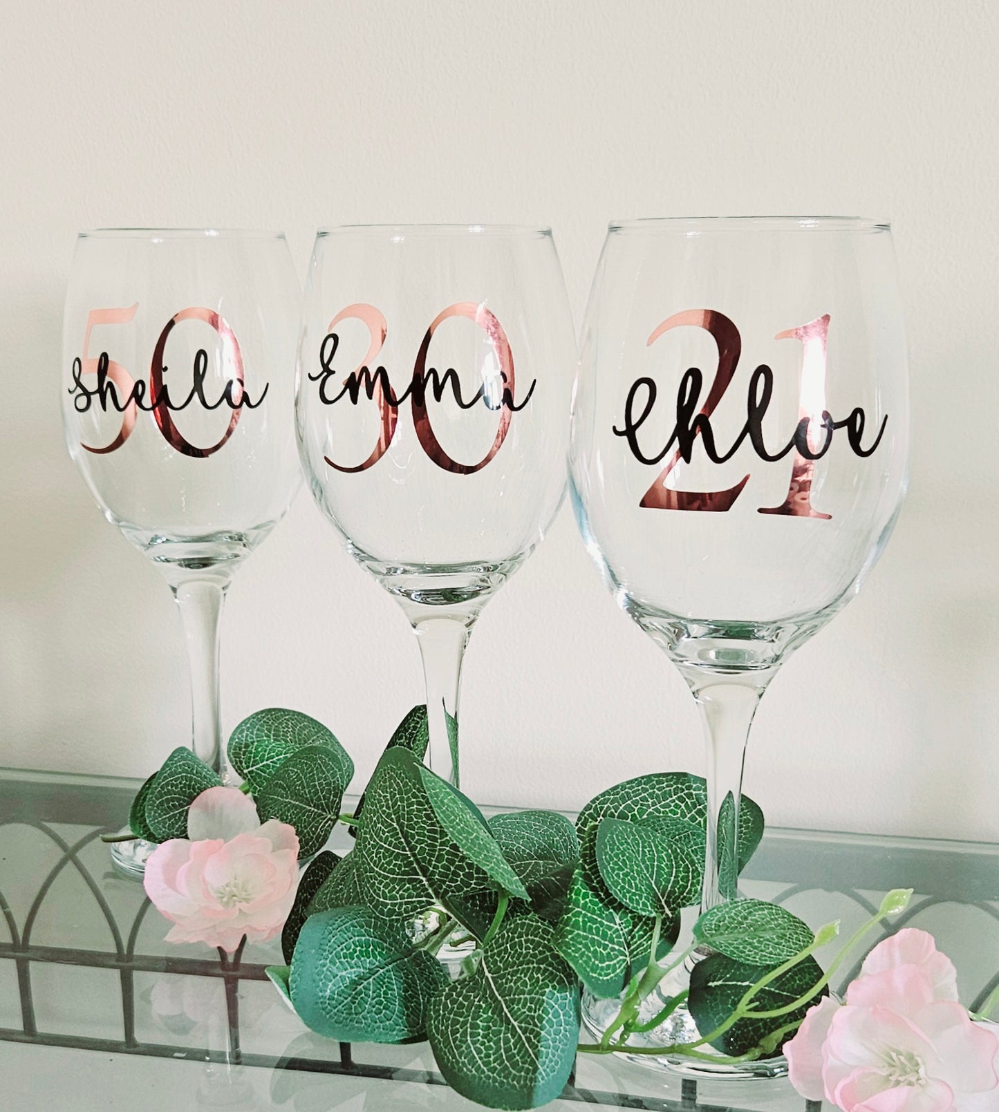 Milestone Personalised Wine Glasses