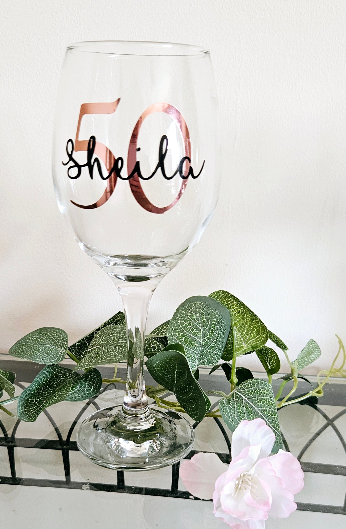 Milestone Personalised Wine Glasses
