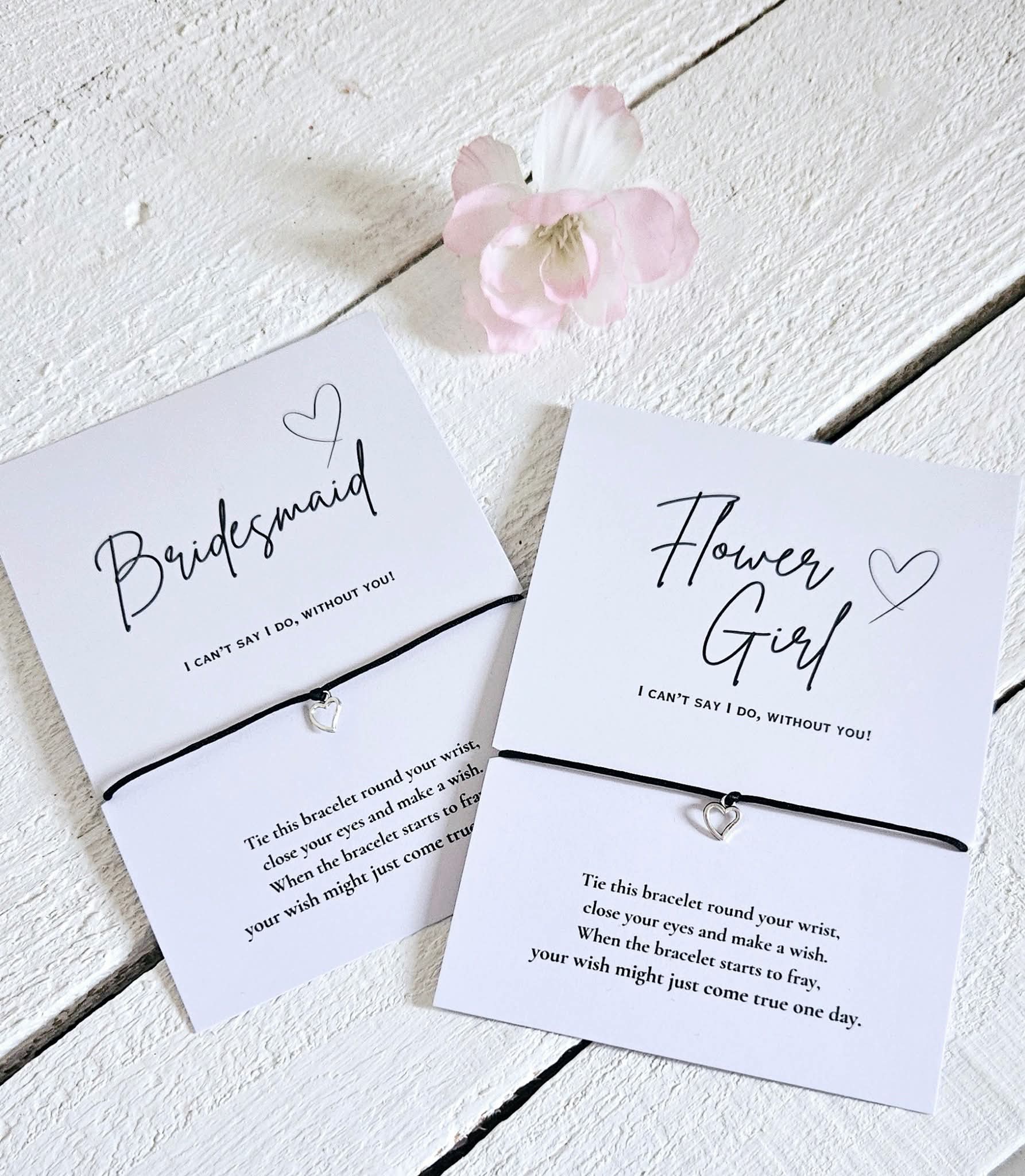 Wedding Bridal Party Wish Bracelets