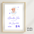 New Baby Boy Bear Design Print