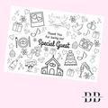 A4 Busy Colouring In Sheet Digital Download