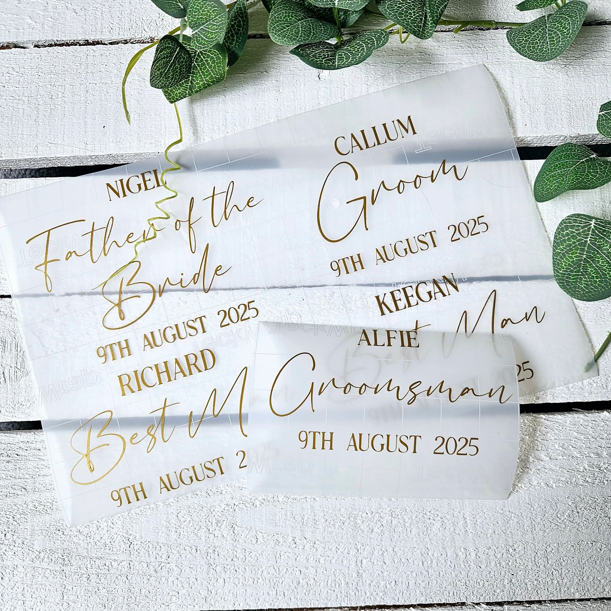 Wedding Gift Bag / Box Vinyl Decal