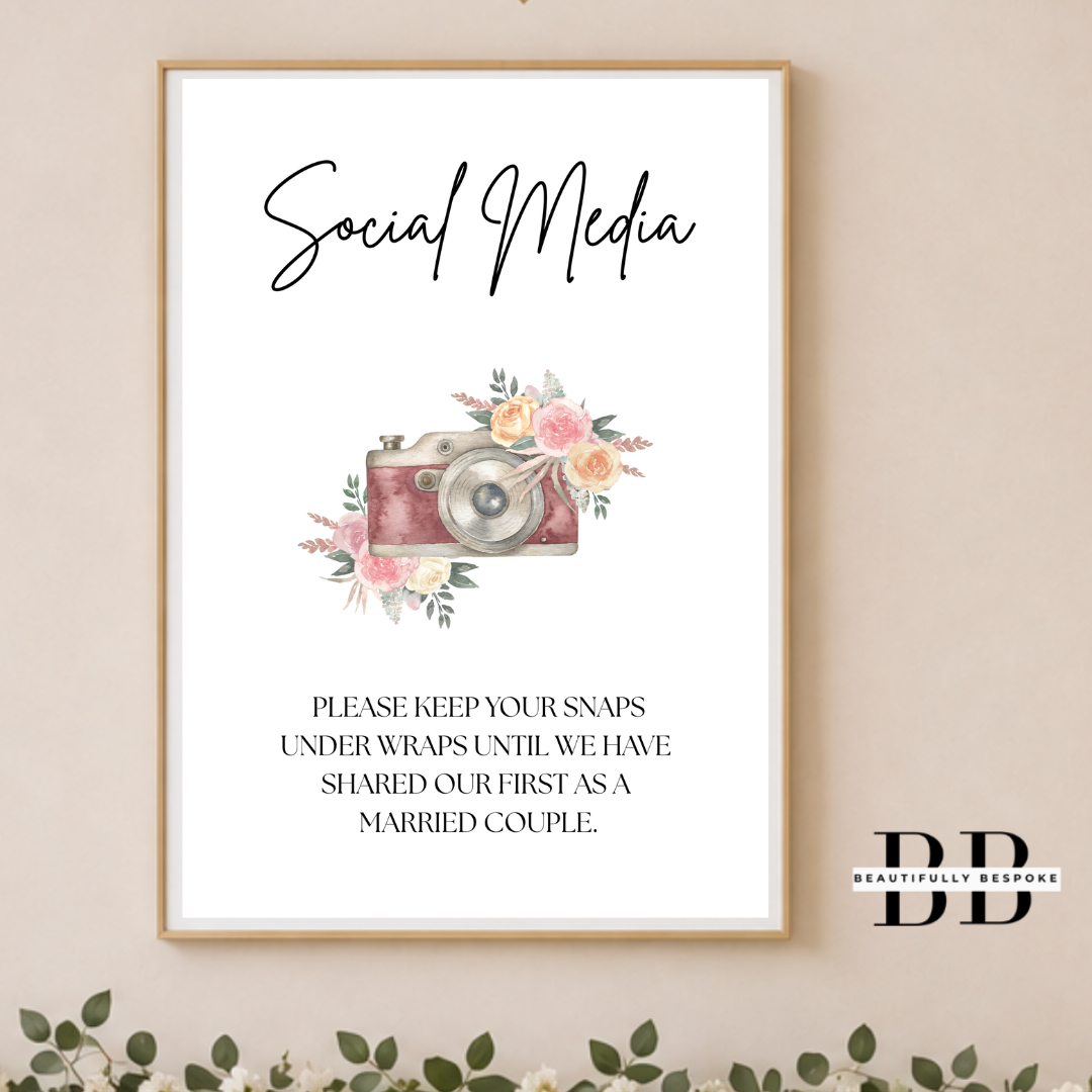 Social Media Watercolour Wedding Digital Download