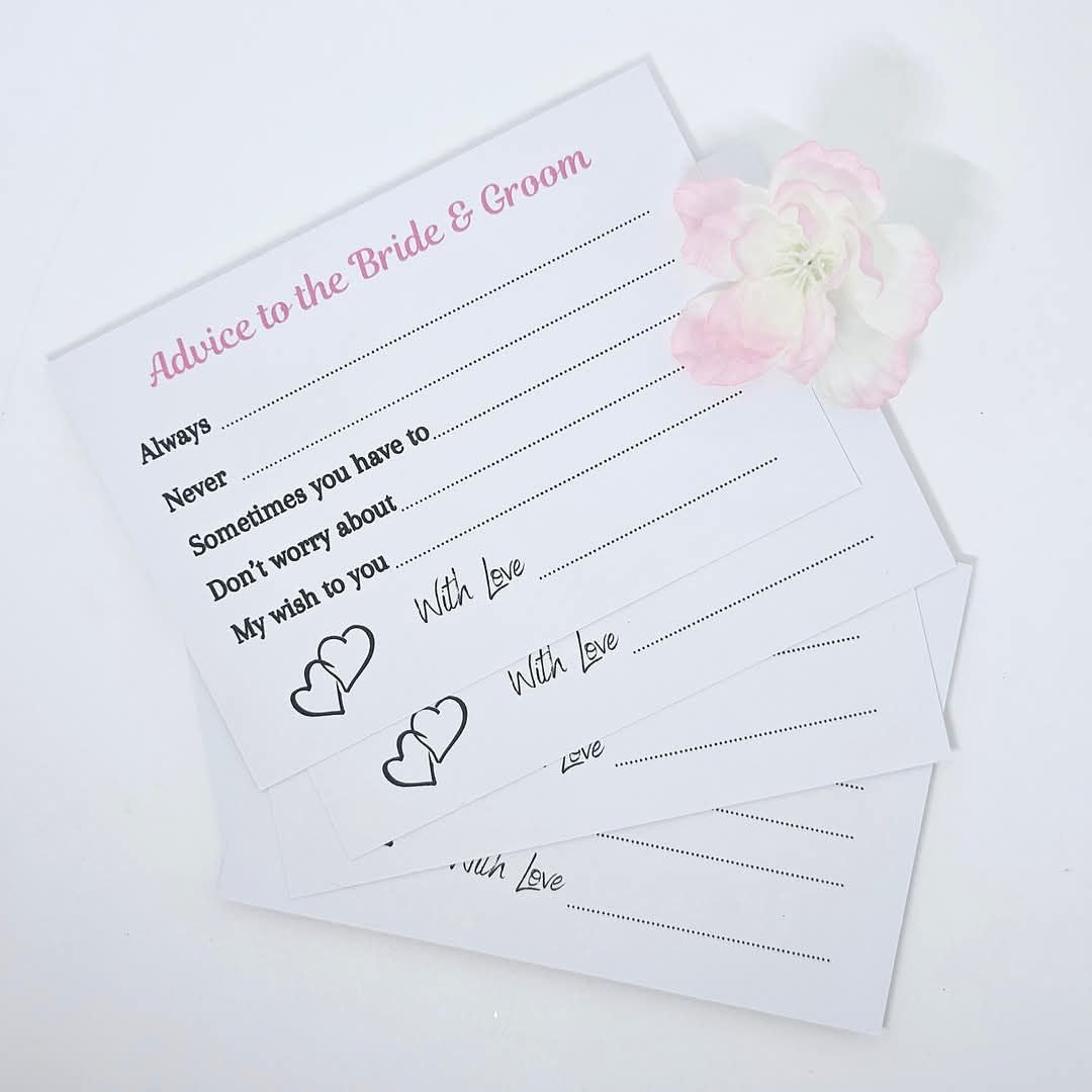 Advice To The Bride & Groom Cards
