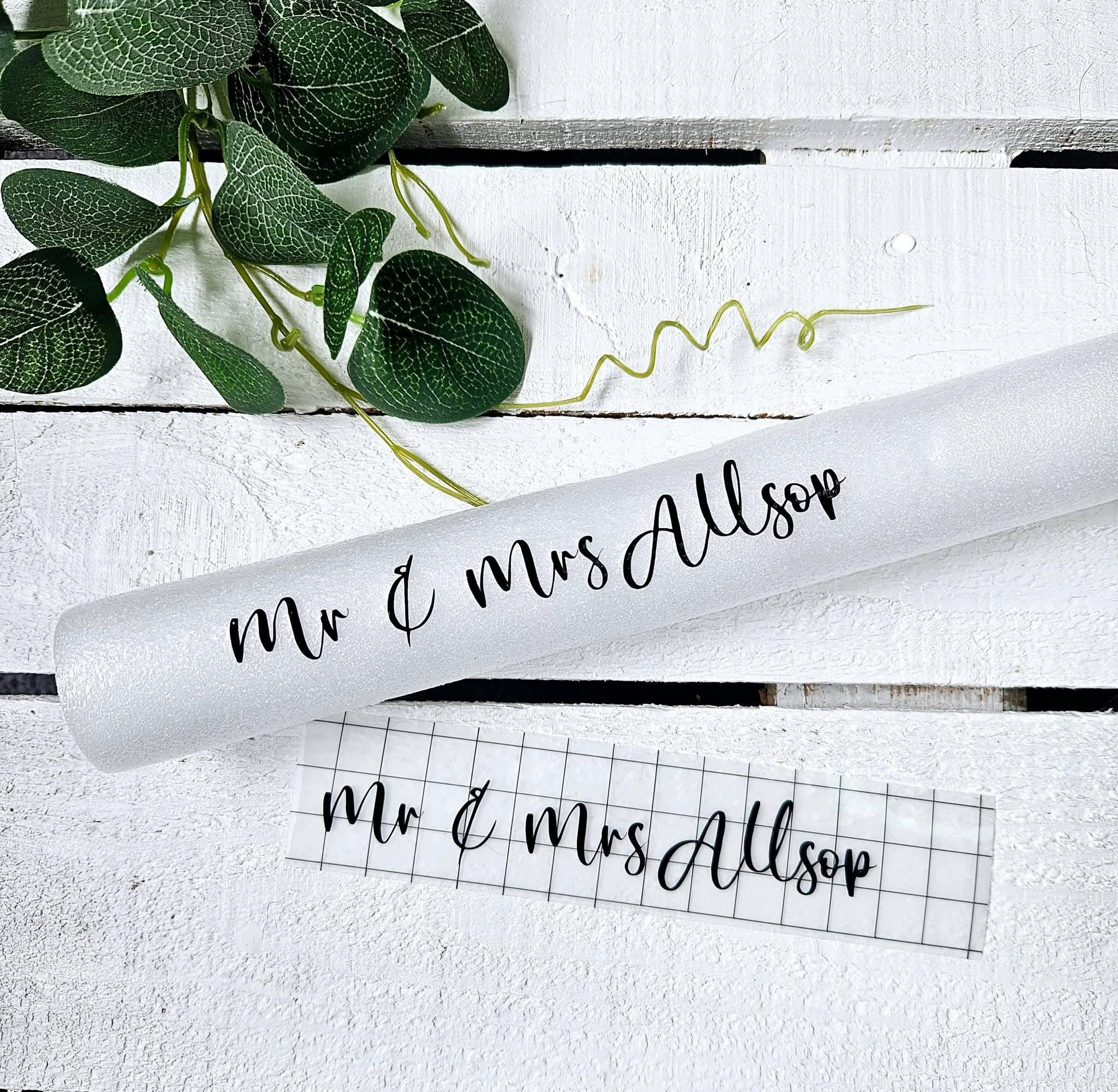 Personalised Glow Stick Vinyl Decals Pack of 100