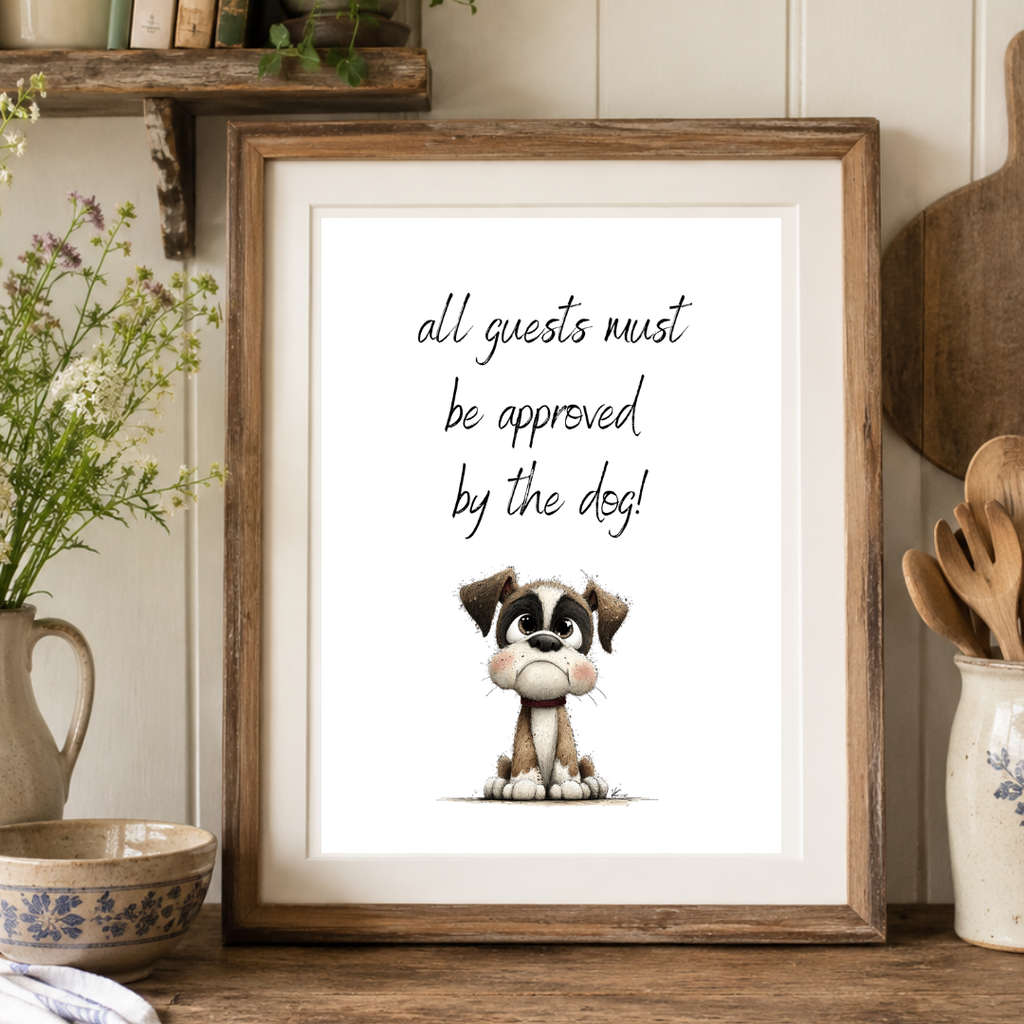 Approved By The Dog Print