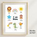 Boys Personalised Affirmation Print