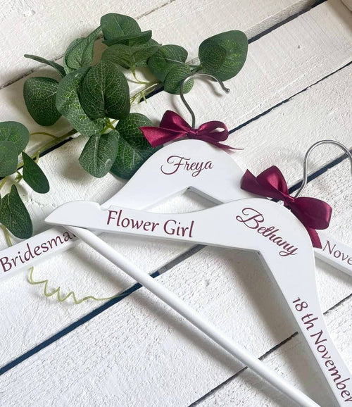 Childrens Personalised Wedding Hangers