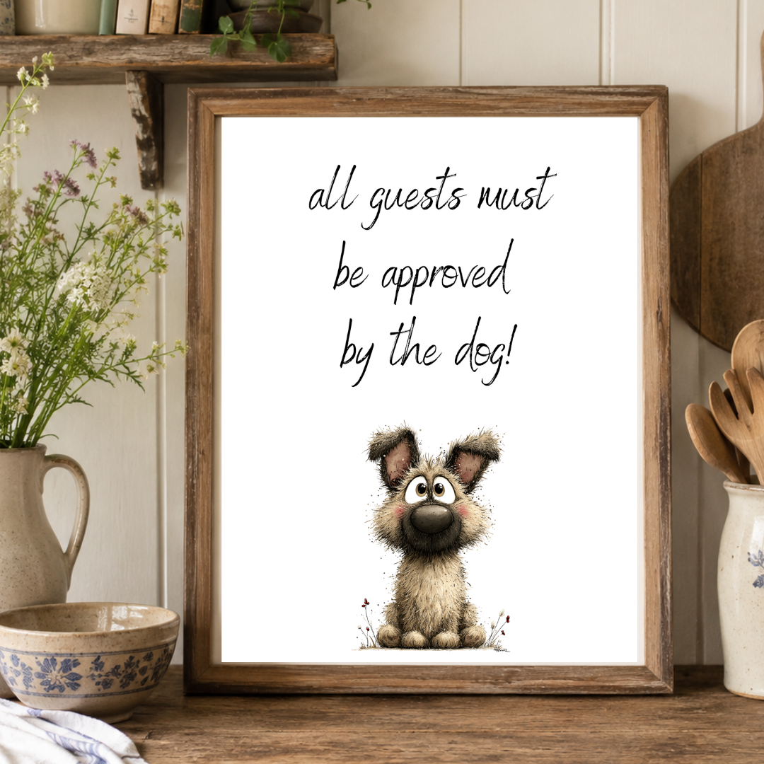 Approved By The Dog Print