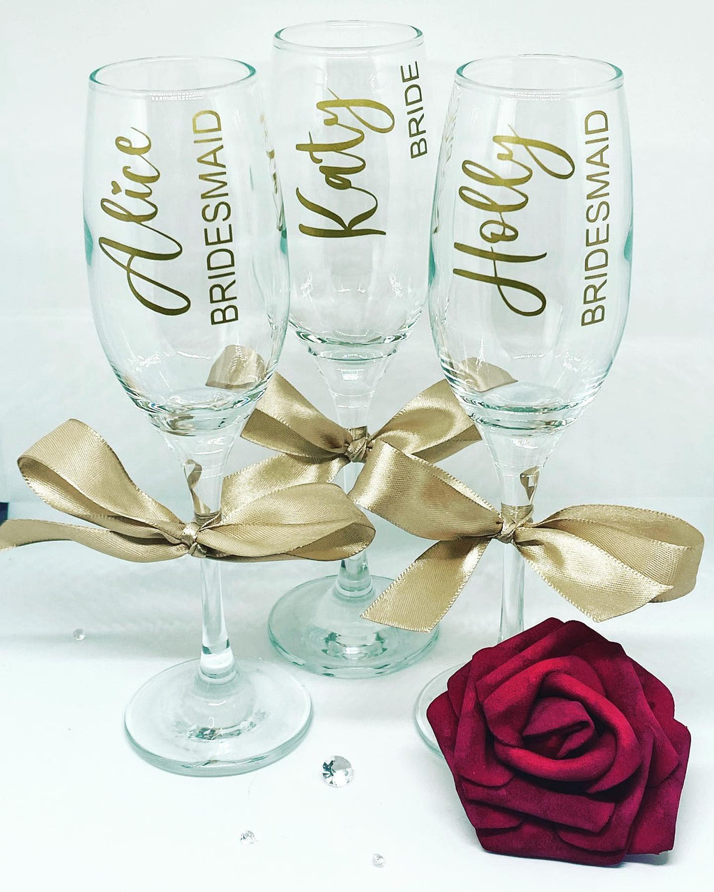 Personalised Wedding Prosecco Glasses