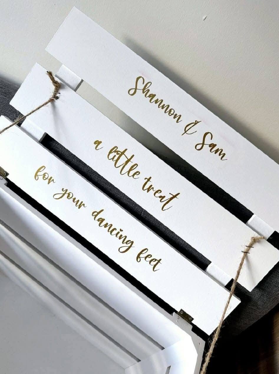 Personalised Flip Flop Crate Vinyl Decal