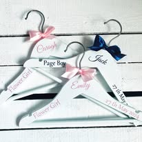 Childrens Personalised Wedding Hangers