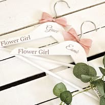 Childrens Personalised Wedding Hangers