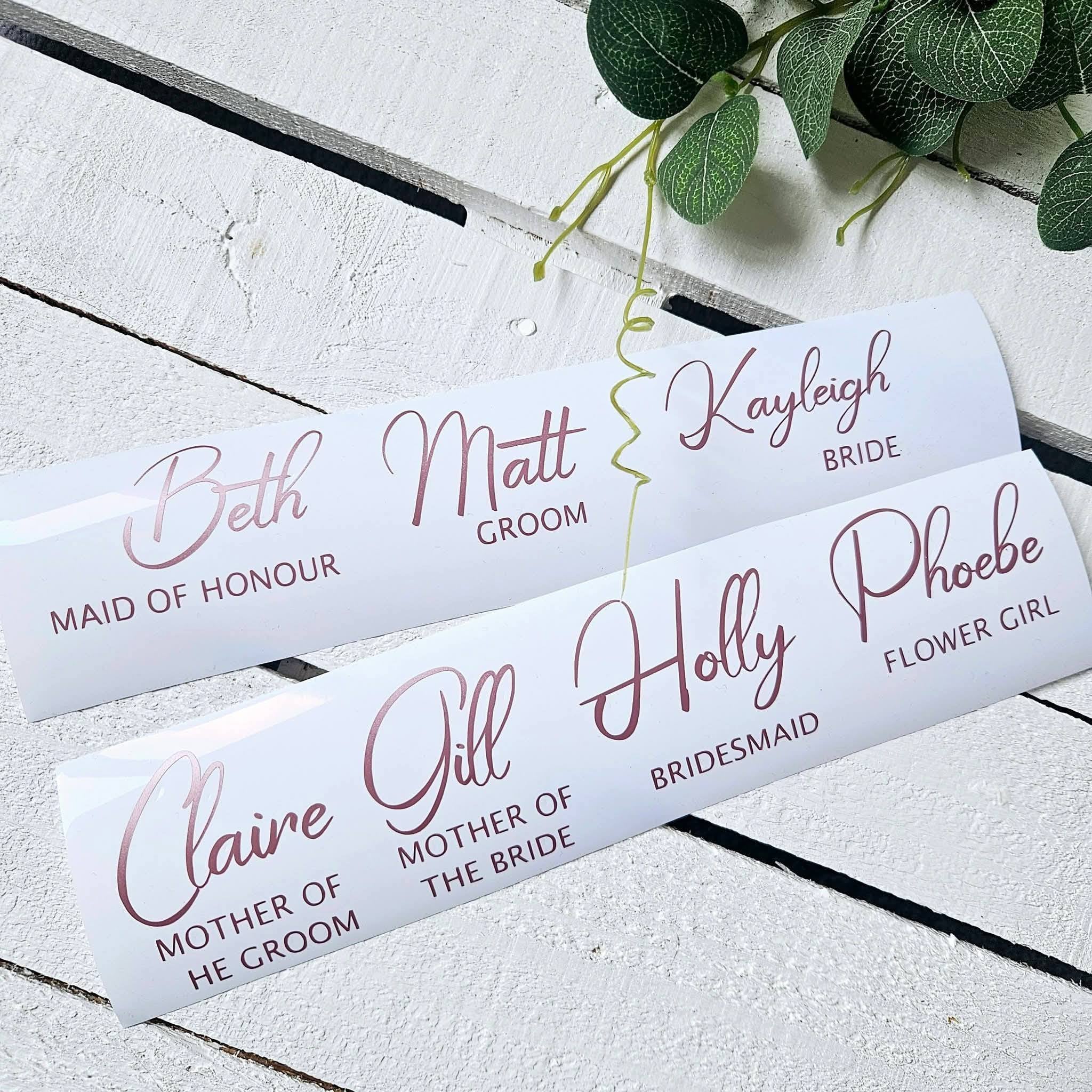 Personalised Prosecco Glass Vinyl Decal