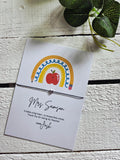 Personalised Teacher Wish  Bracelet