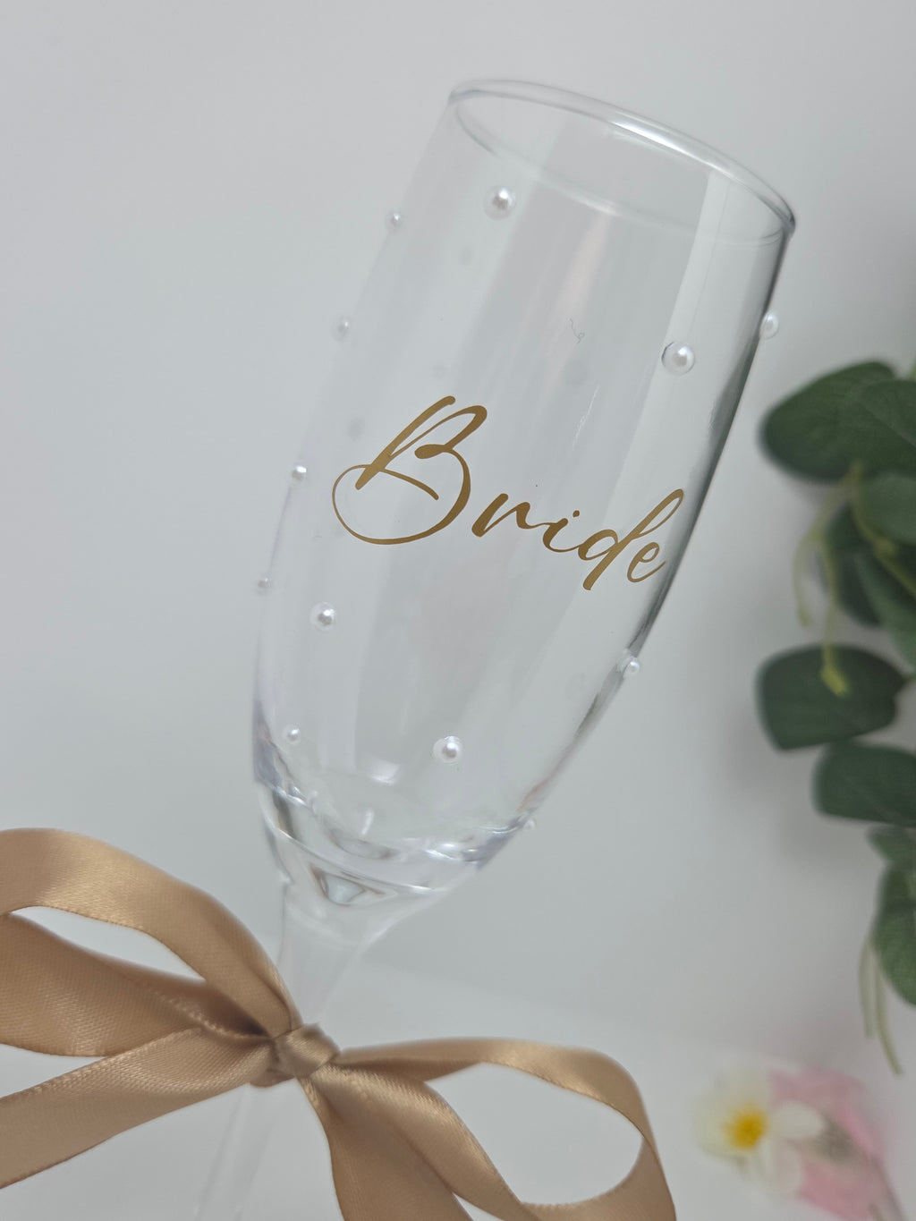 Pearl Prosecco Wedding Glass