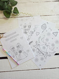 Children's Wedding Colouring In Book