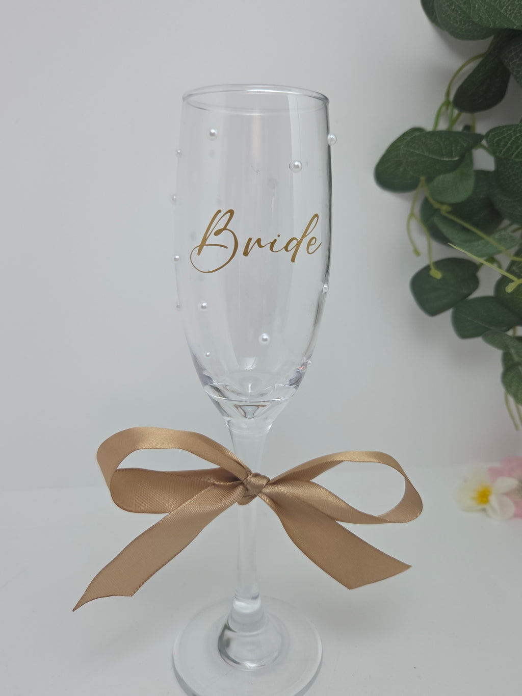Pearl Prosecco Wedding Glass