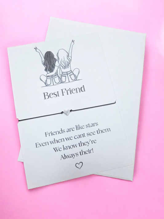 Best Friends Bestie Design Wish Bracelet
